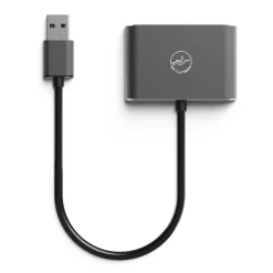Mobility Lab - Adaptateur USB vers HDMI/VGA - gris