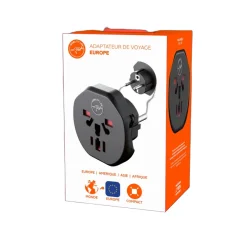 Mobility Lab - Adaptateur de voyage europe - noir