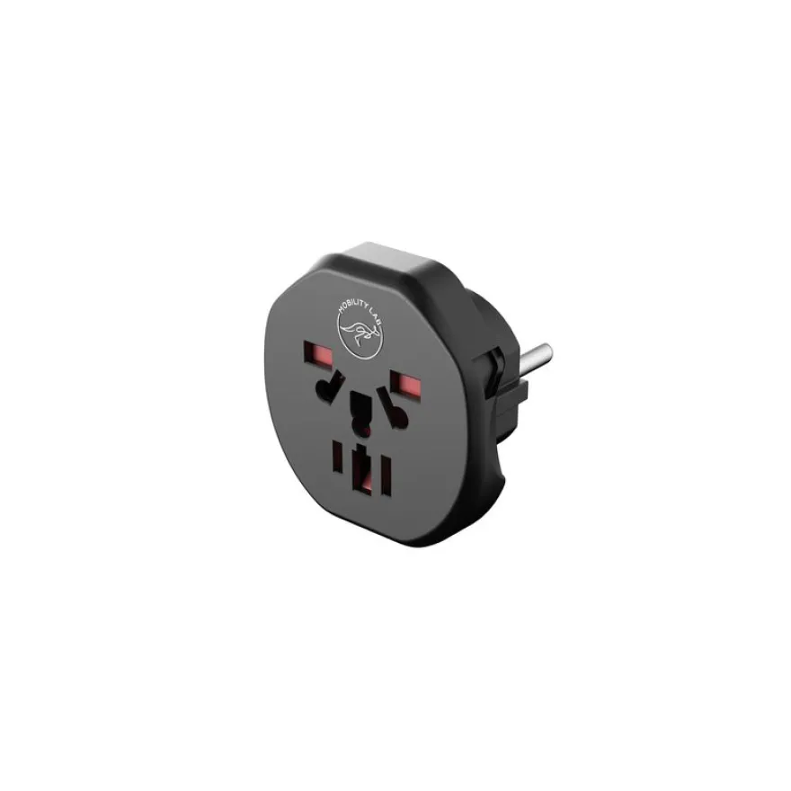 Mobility Lab - Adaptateur de voyage europe - noir