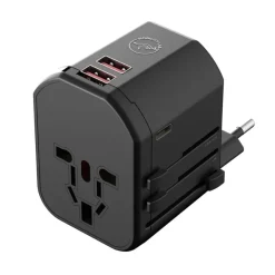 Mobility Lab - Adaptateur de voyage universel - 2 USB+ USB-C - noir