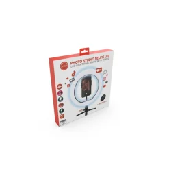 Mobility Lab - Anneau lumineux LED selfie avec trepied - noir