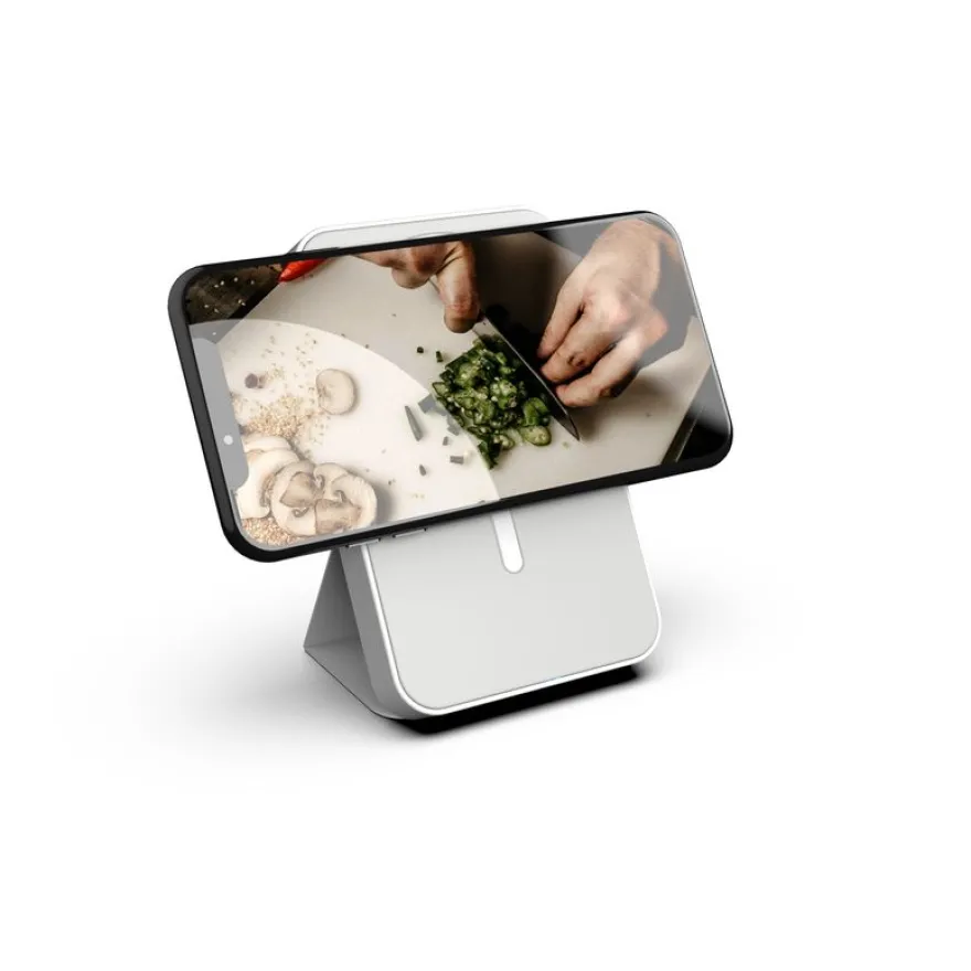 Mobility Lab - Batterie externe à induction mangetique - 5000 mAh - argent