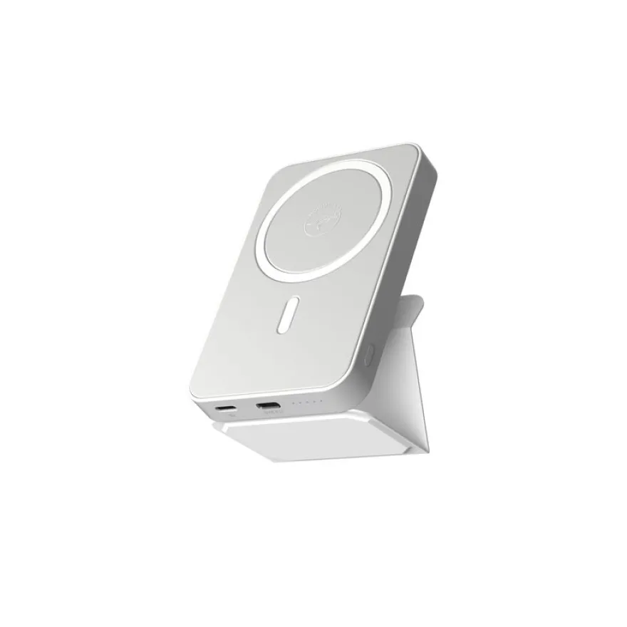Mobility Lab - Batterie externe à induction mangetique - 5000 mAh - argent