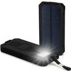 Mobility Lab - Batterie externe solaire - 10000 Mah - noir