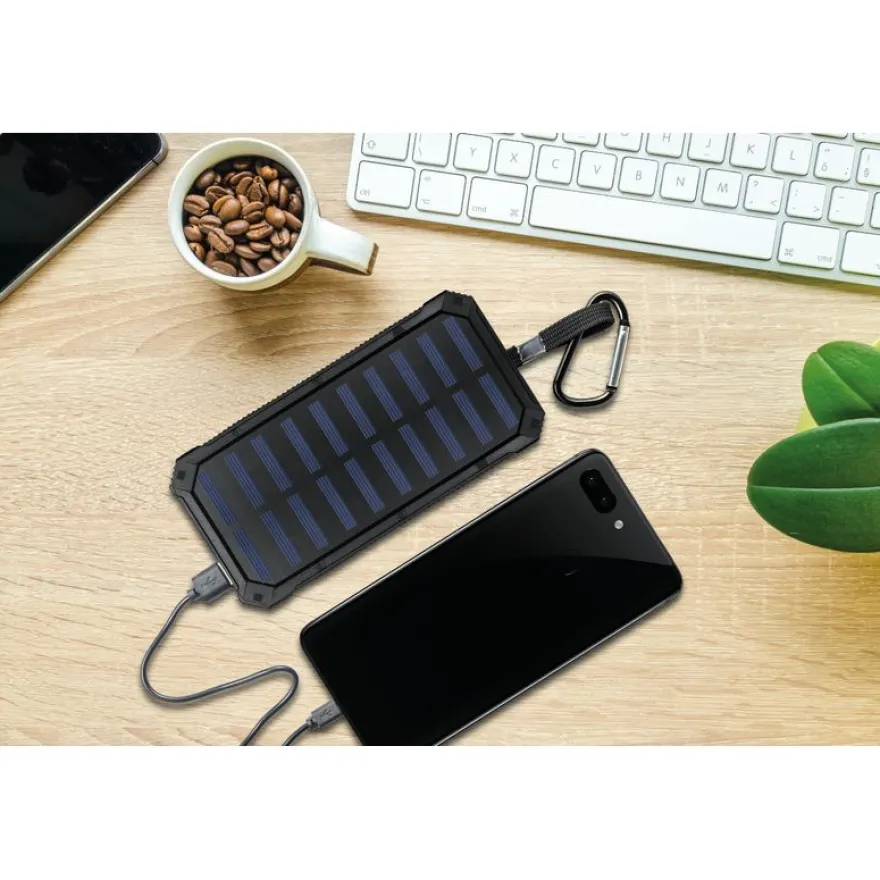 Mobility Lab - Batterie externe solaire - 10000 Mah - noir