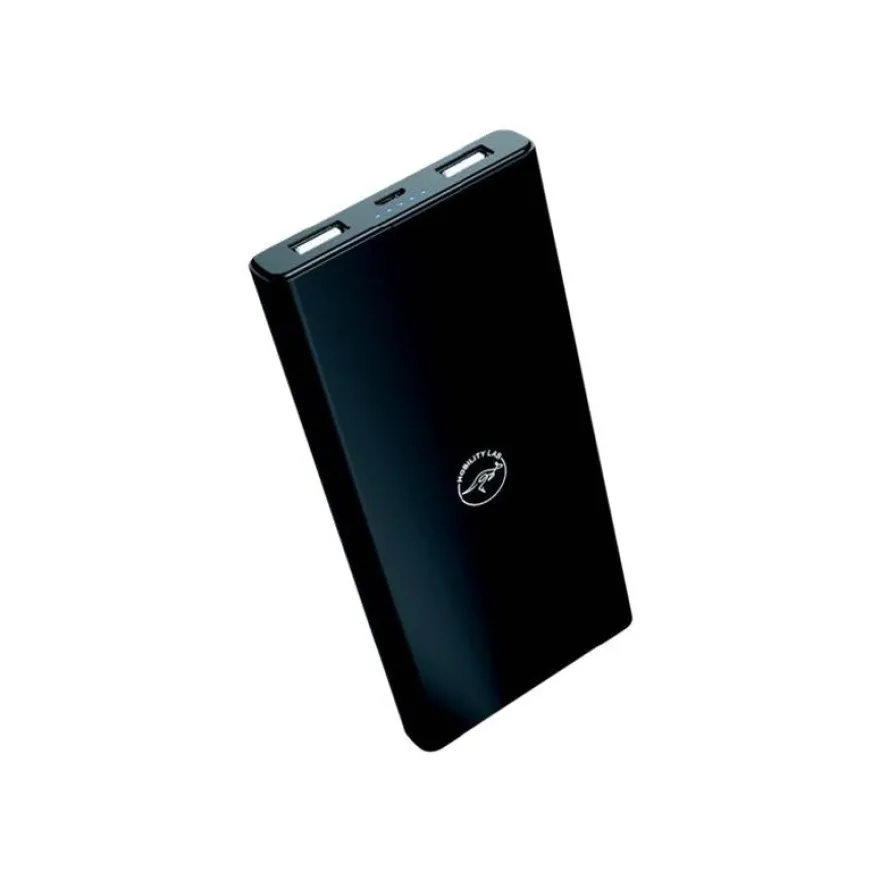 Mobility Lab - Batterie externe - 10000 mAh - 2 connecteurs de sortie (2 x USB) - noir