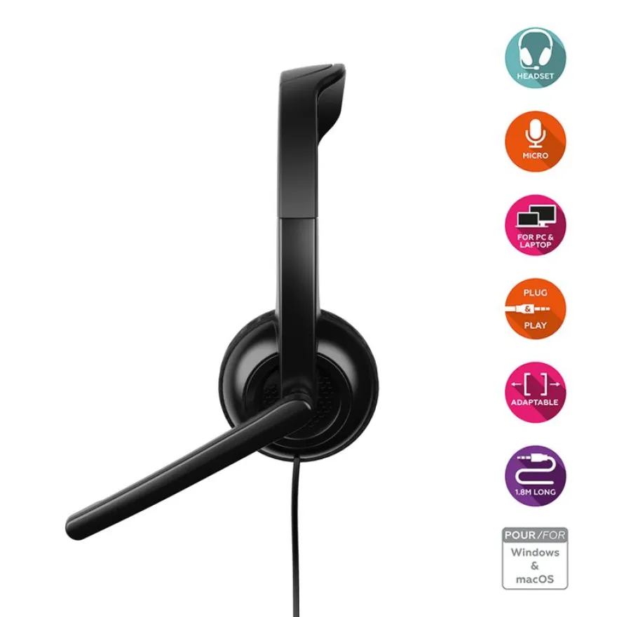 Mobility Lab - Casque sans fil avec micro - noir