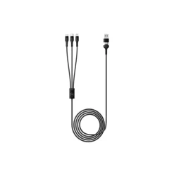 Mobility Lab - Câble 3 en 2 – USB-C, Lightning et micro USB - 1M - noir