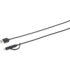 Mobility Lab - Câble USB vers Lightning/Micro USB 2.0 - noir
