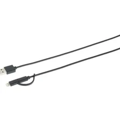 Mobility Lab - Câble USB vers Lightning/Micro USB 2.0 - noir