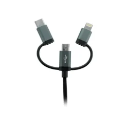 Mobility Lab - Câble USB 3en 1 - 1 m - gris