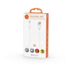 Mobility Lab - Câble USB-A vers lightning - 2m - blanc