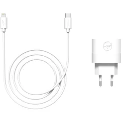 Mobility Lab - Chargeur + câble USB-C vers lightning - 2m - blanc