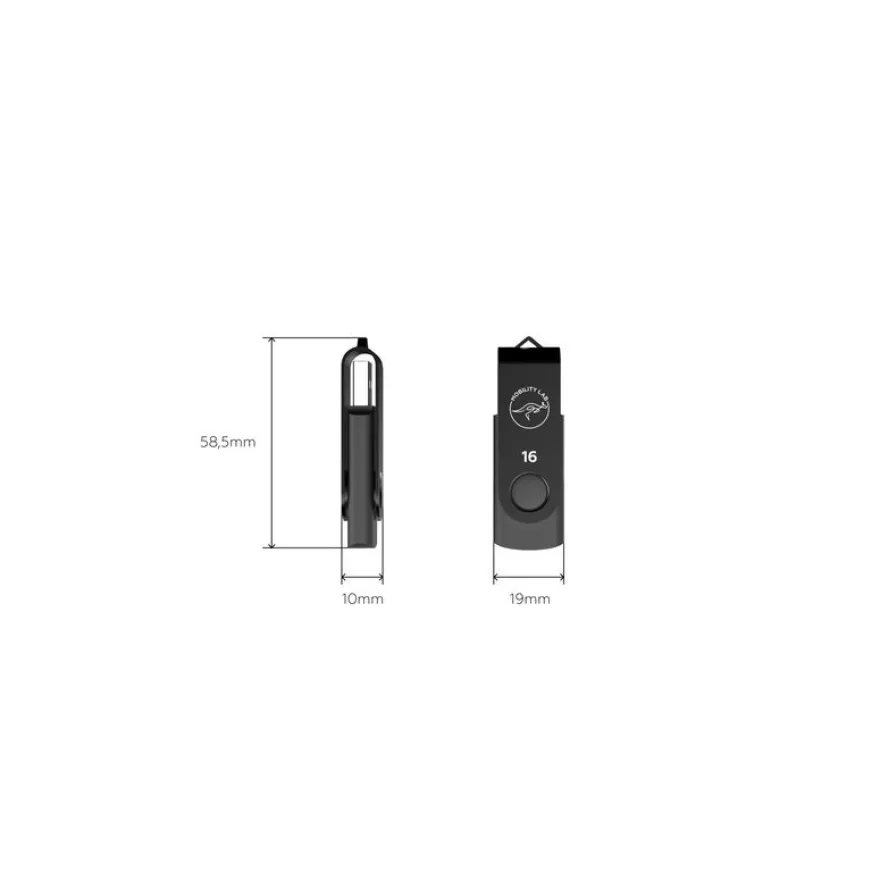 Mobility Lab - Clé USB 2.0 - 16 Go - noir