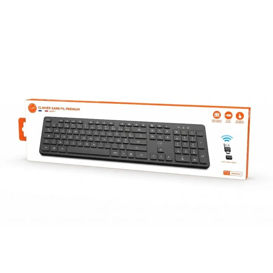 Mobility Lab - Clavier sans fil PREMIUM - Azerty - noir