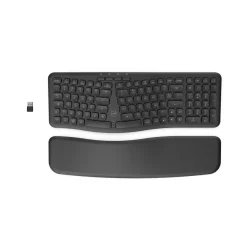 Mobility Lab - Clavier sans fil ERGONOMIQUE - Azerty - noir