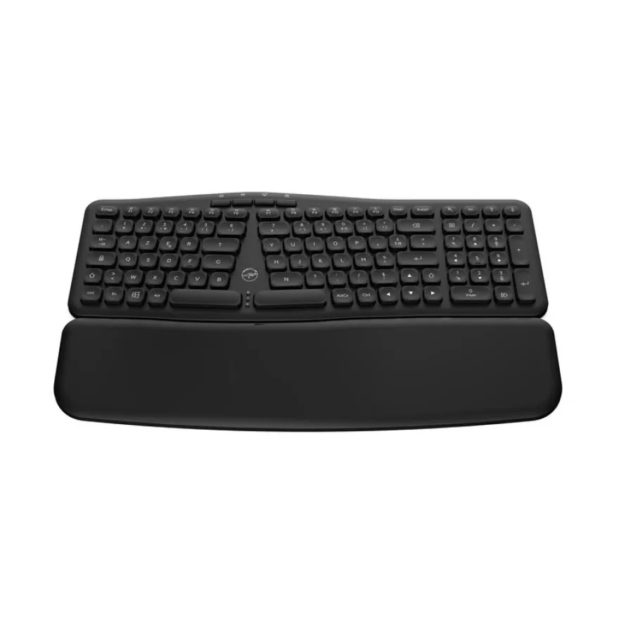 Mobility Lab - Clavier sans fil ERGONOMIQUE - Azerty - noir