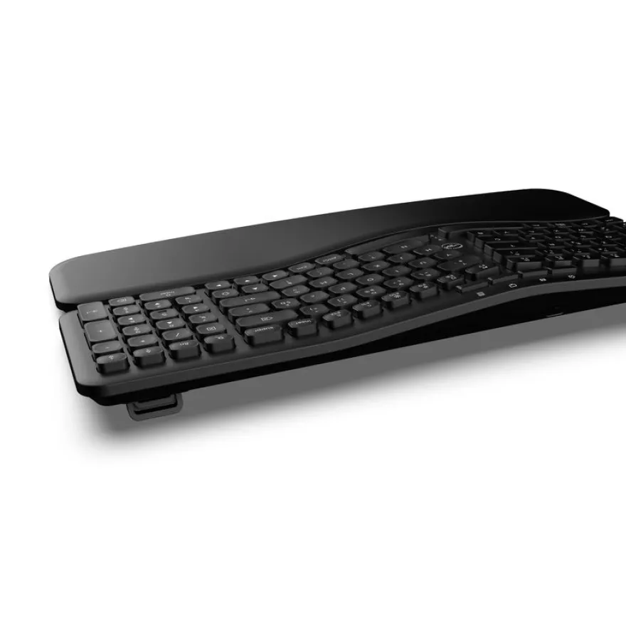 Mobility Lab - Clavier sans fil ERGONOMIQUE - Azerty - noir