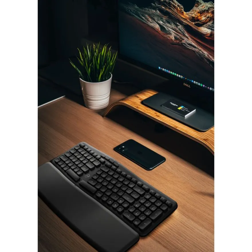 Mobility Lab - Clavier sans fil ERGONOMIQUE - Azerty - noir