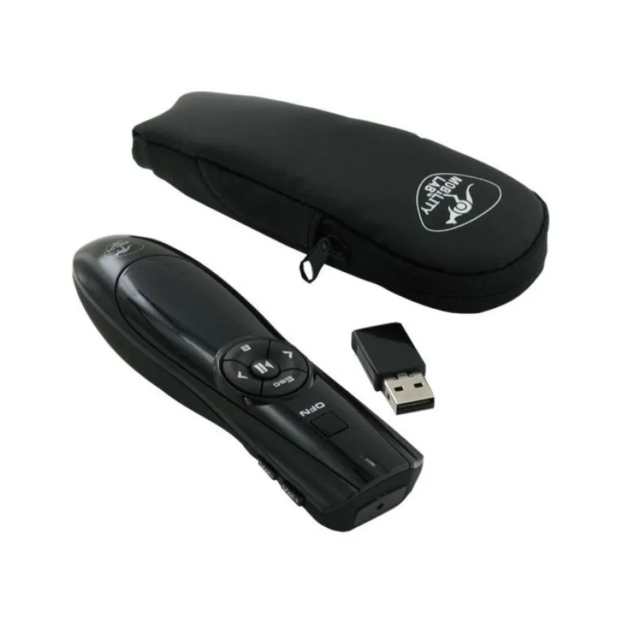 Mobility Lab 2.4 GHz Wireless Presenter - Pointeur laser sans fil - noir