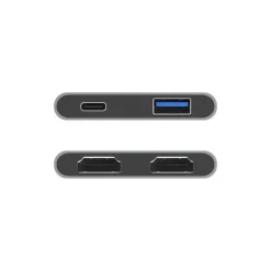 Mobility Lab - Hub Adaptateur USB-C 4-en 1 - gris sideral