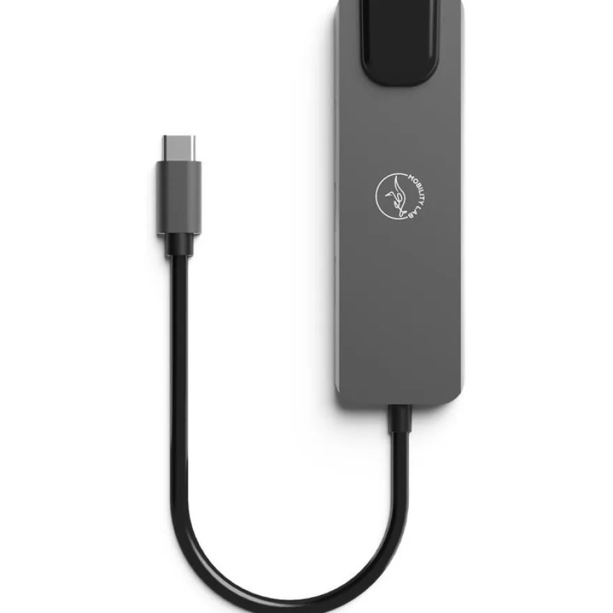 Mobility Lab - Hub Adapter USB-C 5-en-1 - 100W - gris sideral