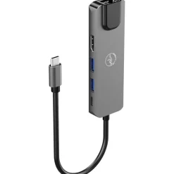 Mobility Lab - Hub Adapter USB-C 5-en-1 - 100W - gris sideral