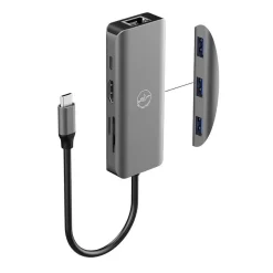 Mobility Lab - Hub Adapter USB-C 8-en-1 - 100W - gris sideral