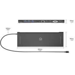 Mobility Lab - Hub USB-C 11-en-1 - 100W - acier