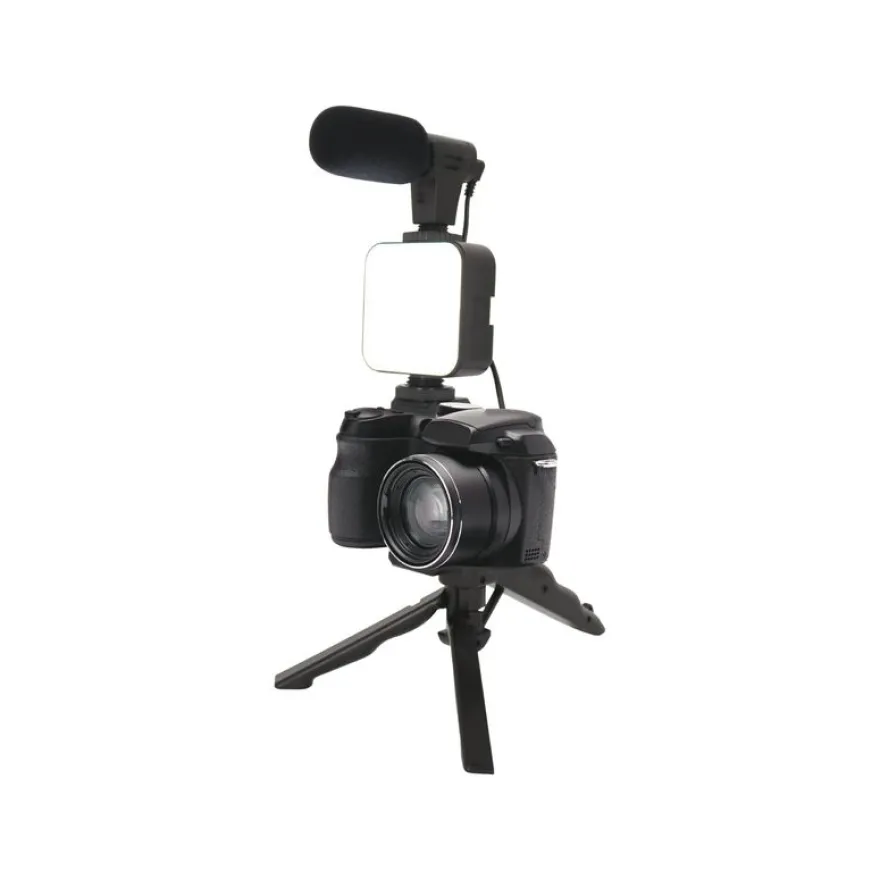Mobility Lab - Kit Vlogger - Trépied + micro + lumière pour smartphone