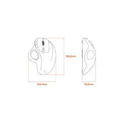 Mobility Lab - Souris sans fil ergonomique PREMIUM trackball - droitier - noir