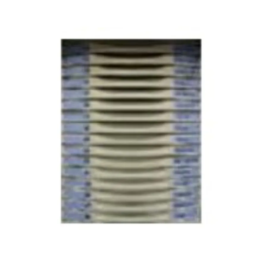 Module 8 tiroirs pour armoire à rideaux - hauteur 50 mm - gris/bleu