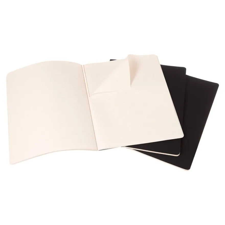 Moleskine Cahier - journal - XL - 190 x 260 mm - 60 feuilles (pack de 3)