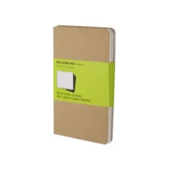 Moleskine Cahier Pocket - 3 journaux - 9 x 14 cm - 64 pages - uni - marron kraft