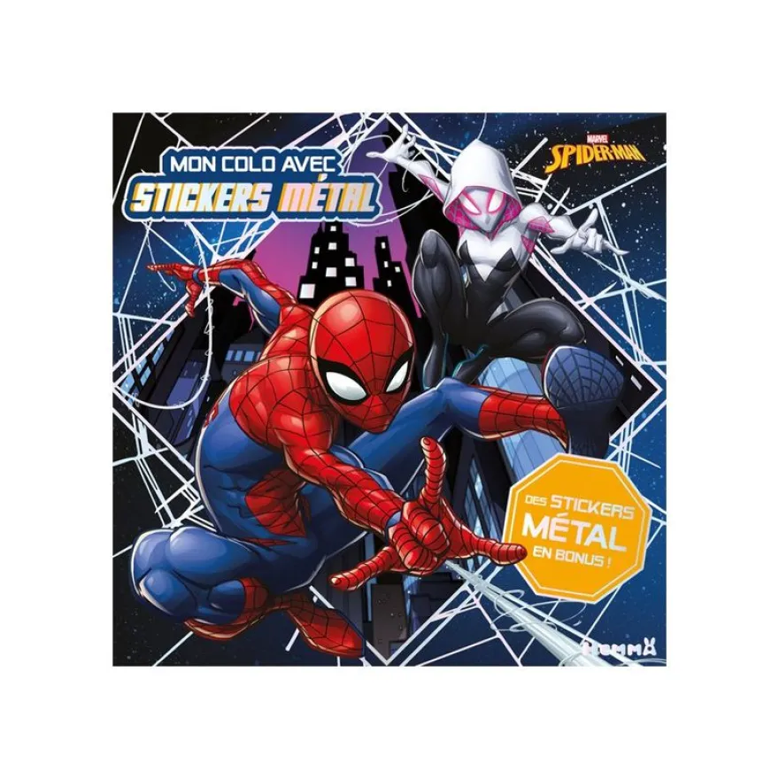 Mon colo avec stickers métal - Marvel Spider-Man - livre de coloriage / d'activités