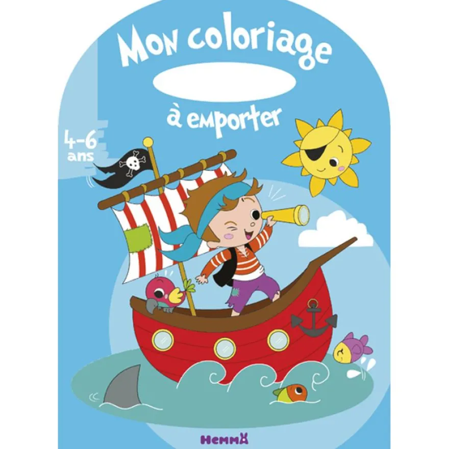Mon coloriage à emporter (4-6 ans) - pirate
