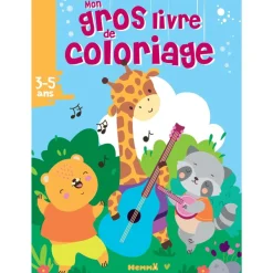 Mon Gros Livre de Coloriage : Animaux Musique