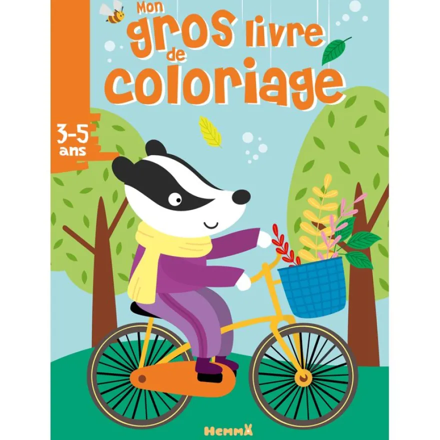 Mon Gros Livre De Coloriage : Balade à Vélo