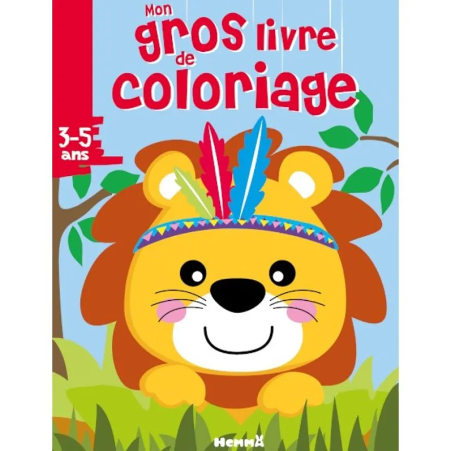 Mon gros livre de coloriage - Lion