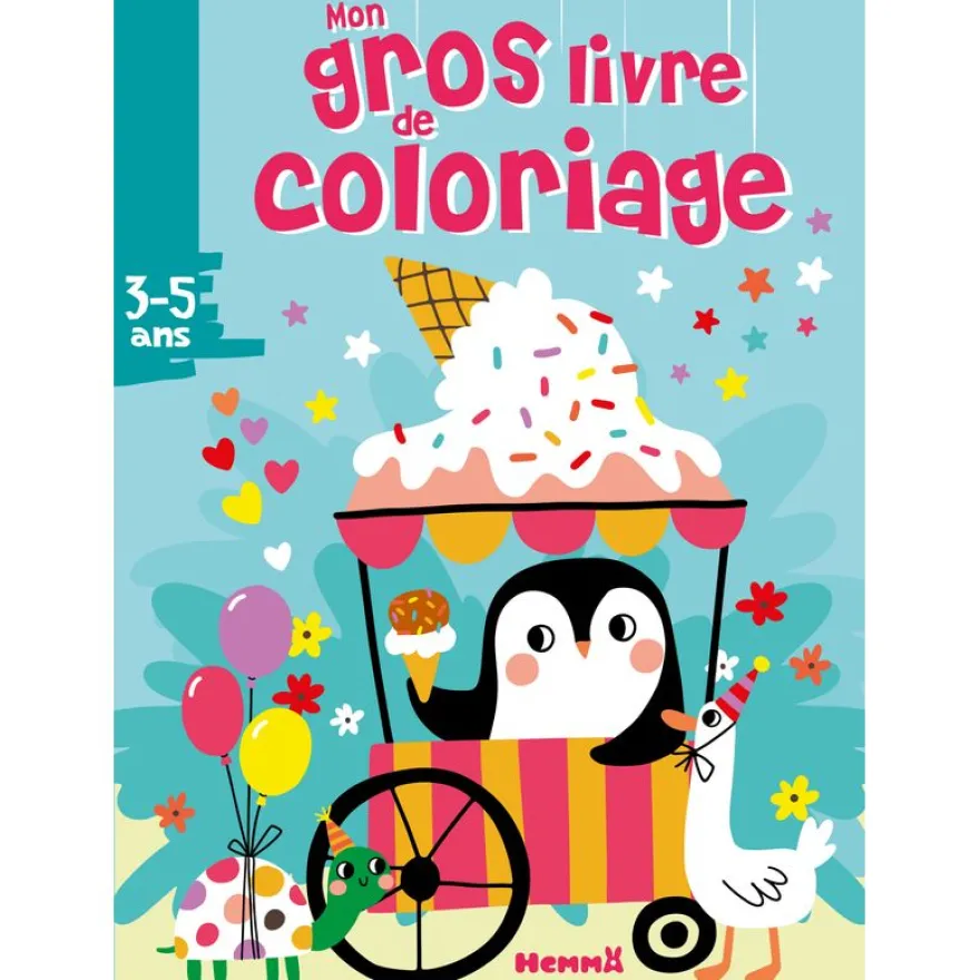 Mon gros livre de coloriage - Pingouin glacier - 192 pages de coloriages - 3 ans
