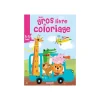 Mon Gros Livre De Coloriage - Autobus bleu et animaux