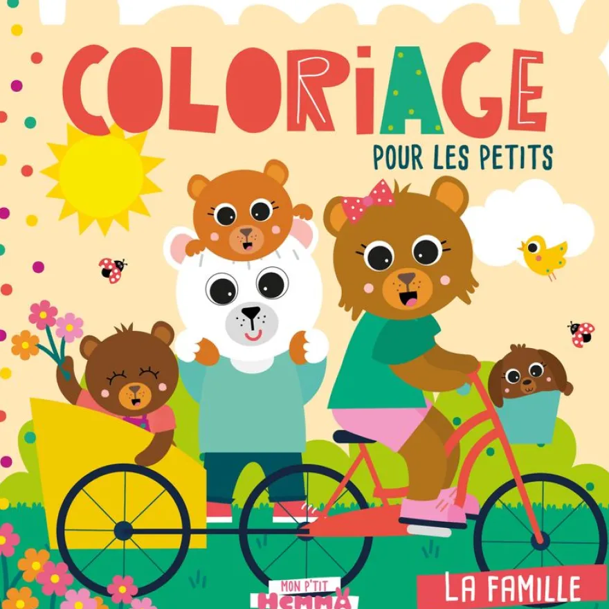 Mon P'tit Hemma - Coloriage pour les petits - La famille - Album de coloriage - Dès 3 ans