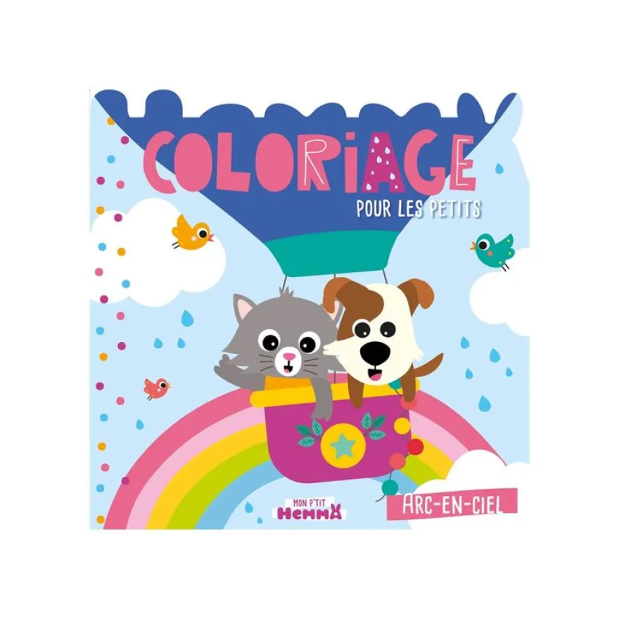 Mon P'tit Hemma - Coloriage pour les petits - Arc-en-ciel - par Carotte et Compagnie