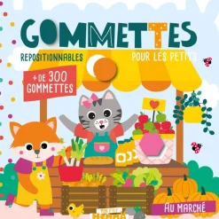 Mon P'tit Hemma - Gommettes pour les petits - Au marché - Livre de gommettes repositionnables - Dès 3 ans
