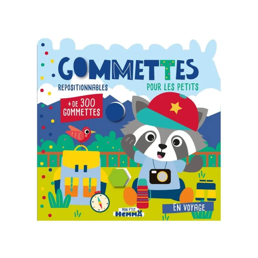 Mon P'tit Hemma - Gommettes pour les petits - En voyage - par Carotte et Compagnie - livre d'activités