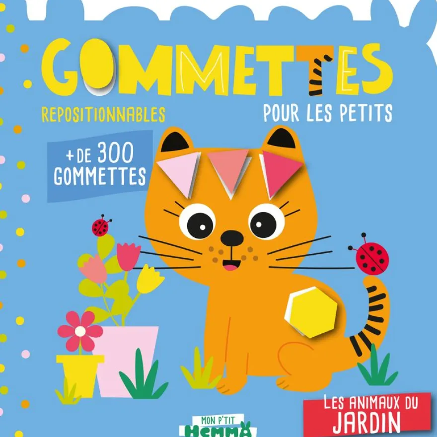 Mon P'Tit Hemma Gommettes pour les petits - Les Animaux du Jardin