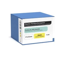 NEUTRAL - 1 rouleau de 1000 étiquettes pour PL70E/PL80E - jaune - 57 x 32 mm