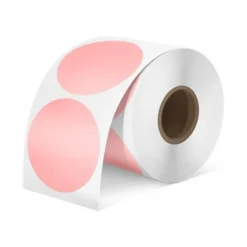 NEUTRAL - 1 rouleau de 750 étiquettes pour PL70E/PL80E - rose - diamètre 51 mm