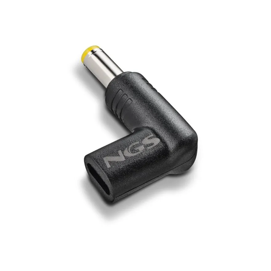 NGS BUD-AC - Kit adaptateur de connecteur d'alimentation - Alimentation USB (100 W) - noir