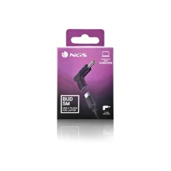 NGS BUD-SM - Kit adaptateur de connecteur d'alimentation - Alimentation USB (100 W) - noir